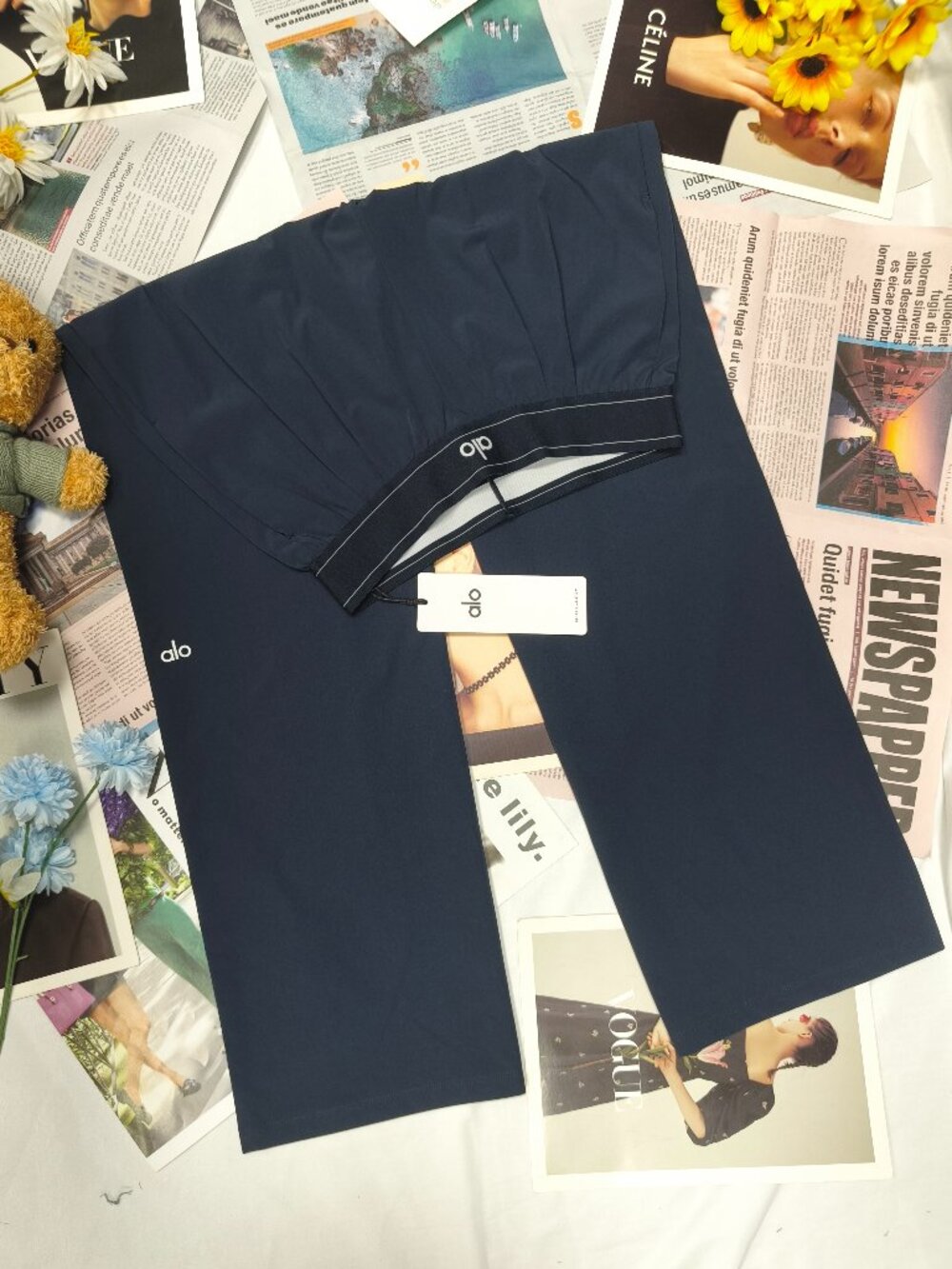 Alo Yoga Navy Blue Relaxed Trousers🍧Summer Vitality Style (Regular 30" Inseam) - Picture 3 of 8